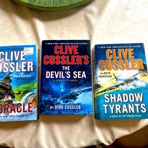 Clive Cussler Hardcover Novel Bundle -3